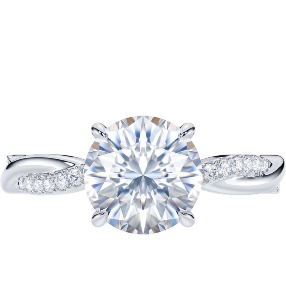 1.00ctw Moissanite Ring size 6.5, 7, 7.5, and 8 Certified and Stunning